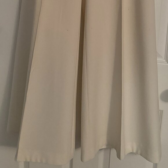 Body by Victoria Vintage Off-white Wide Leg Pant, Fully lined, Size 8 - Picture 4 of 8